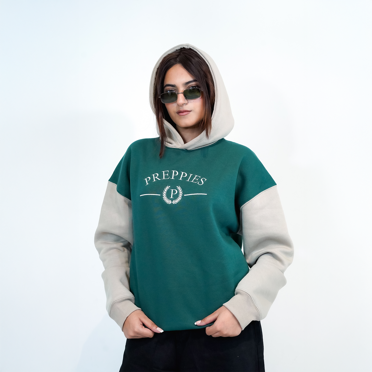 THE PREPPY DROP EMBROIDERED HOODIE