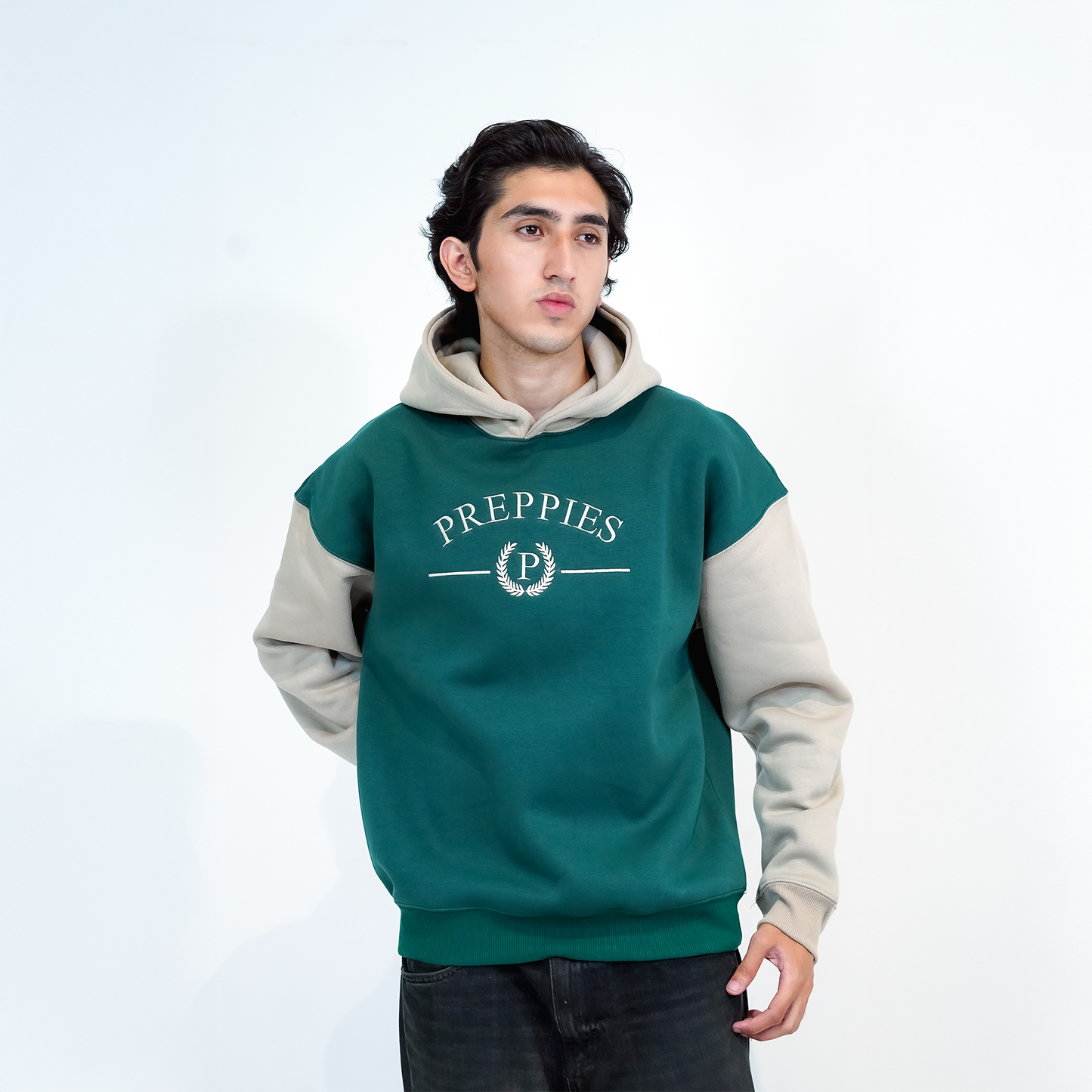 THE PREPPY DROP EMBROIDERED HOODIE